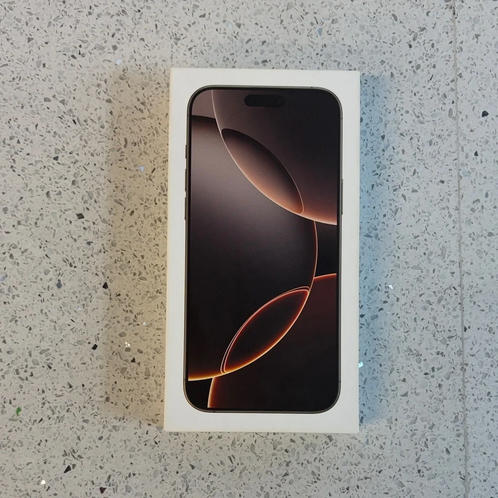 Apple iPhone Retail Box For iPhone 16 Pro Max Desert Titanium